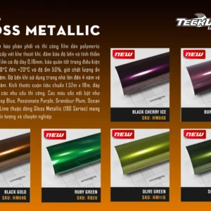 BẢNG MÀU WRAP XE TECKWRAP MỸ TẠI MPVSAIGON