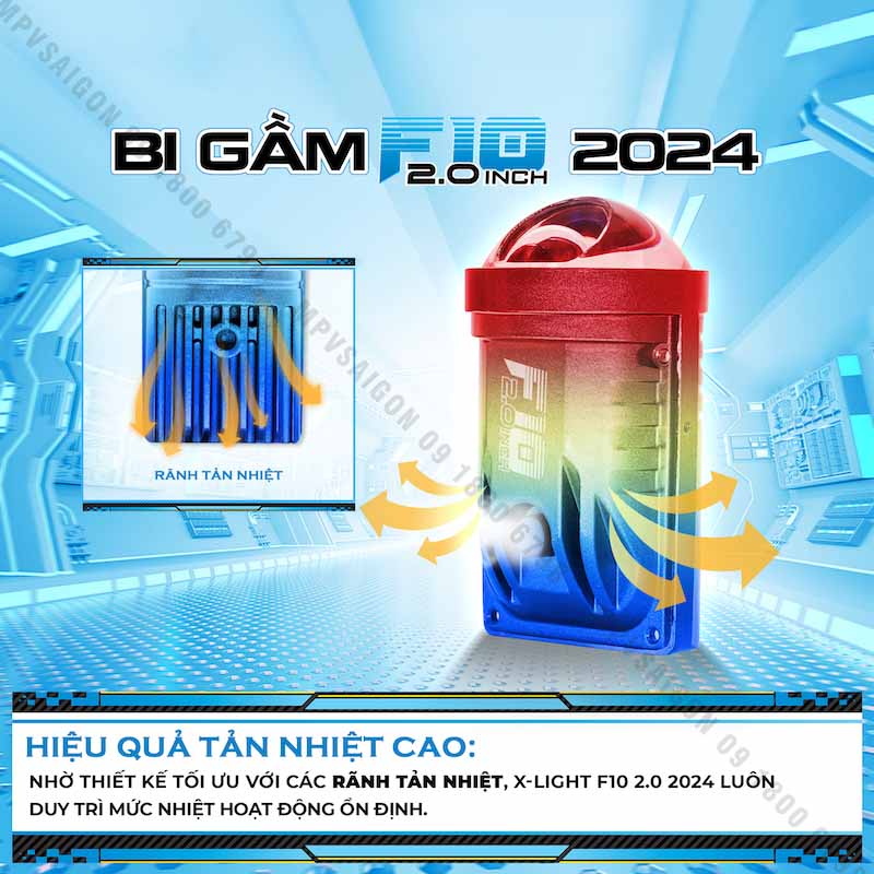 BI GẦM X-LIGHT F10 2.0 2024