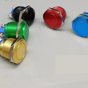 Công tắc 16mm kim loại màu chân vít