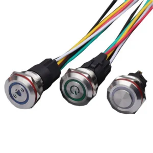 Công tắc 22mm LED tròn- chân giắc