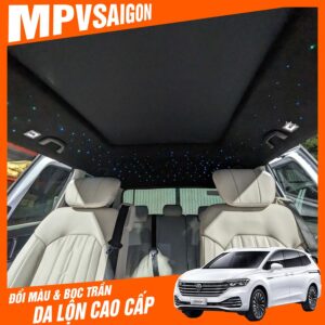 Bọc trần da lộn- đổi màu trần Volkswagen Viloran