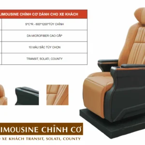 BROCHURE GHẾ LIMOUSINE CHỈNH CƠ XE KHÁCH TRANSIT, SOLATI, COUNTY