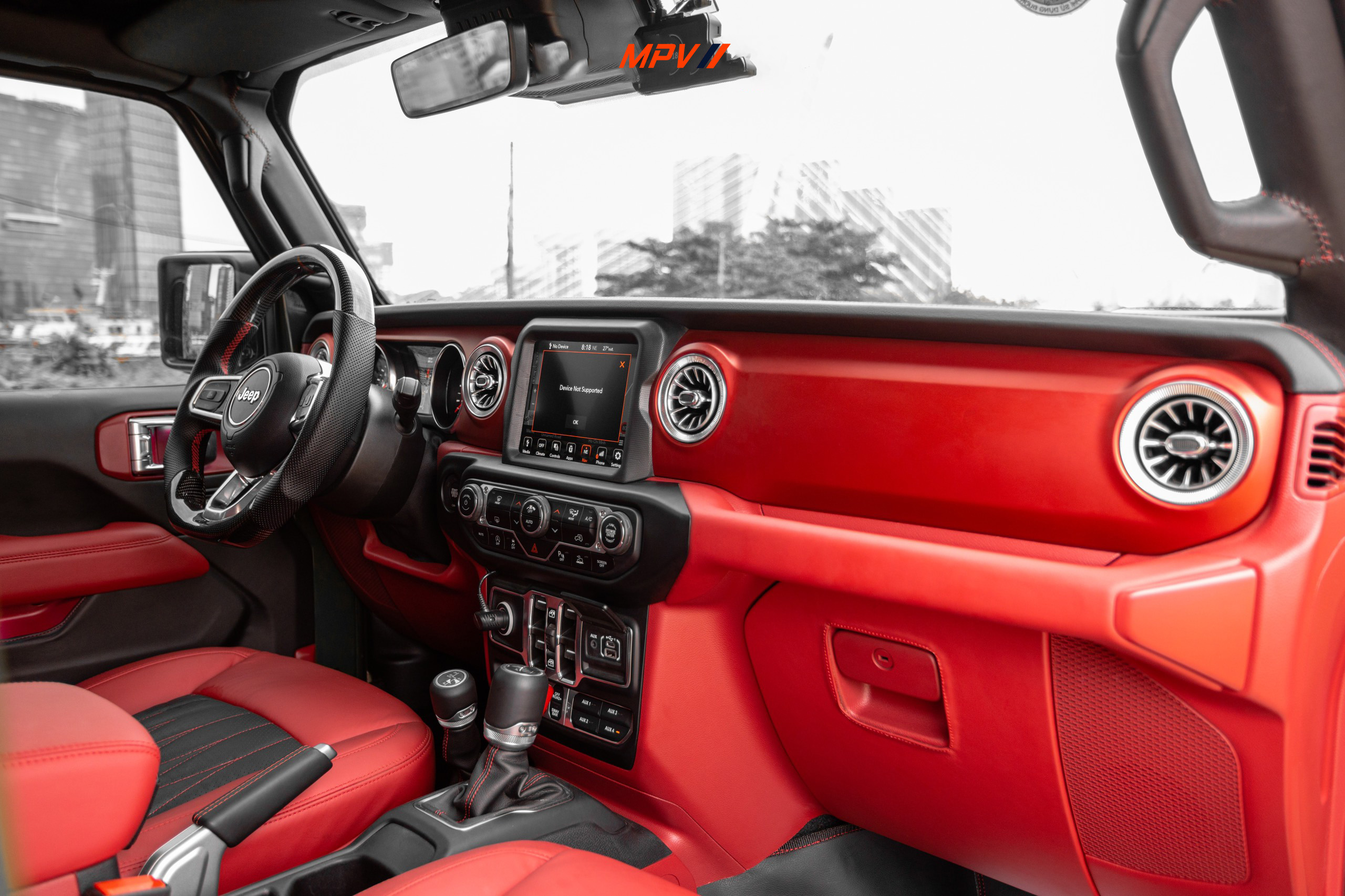 bọc da đổi màu nội thất jeep