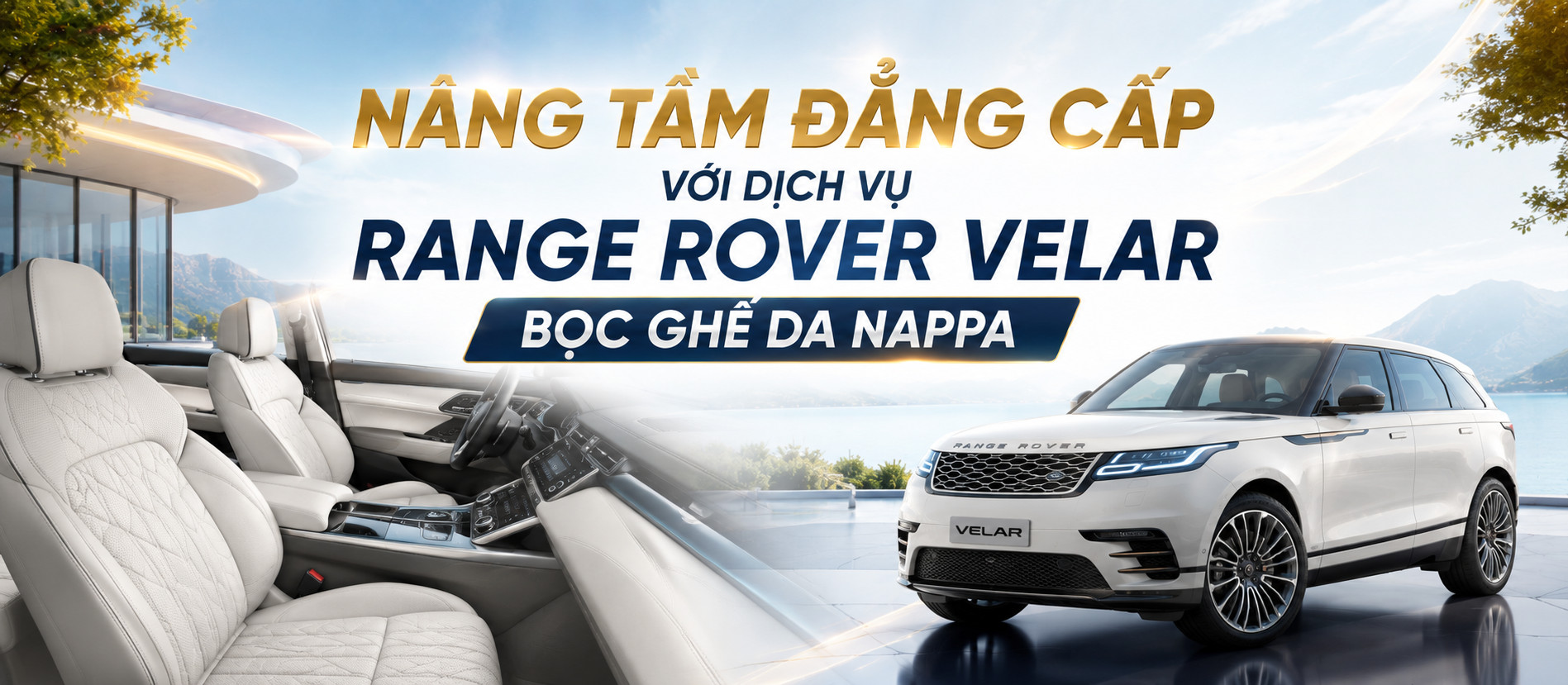 Range Rover Velar bọc ghế da Nappa