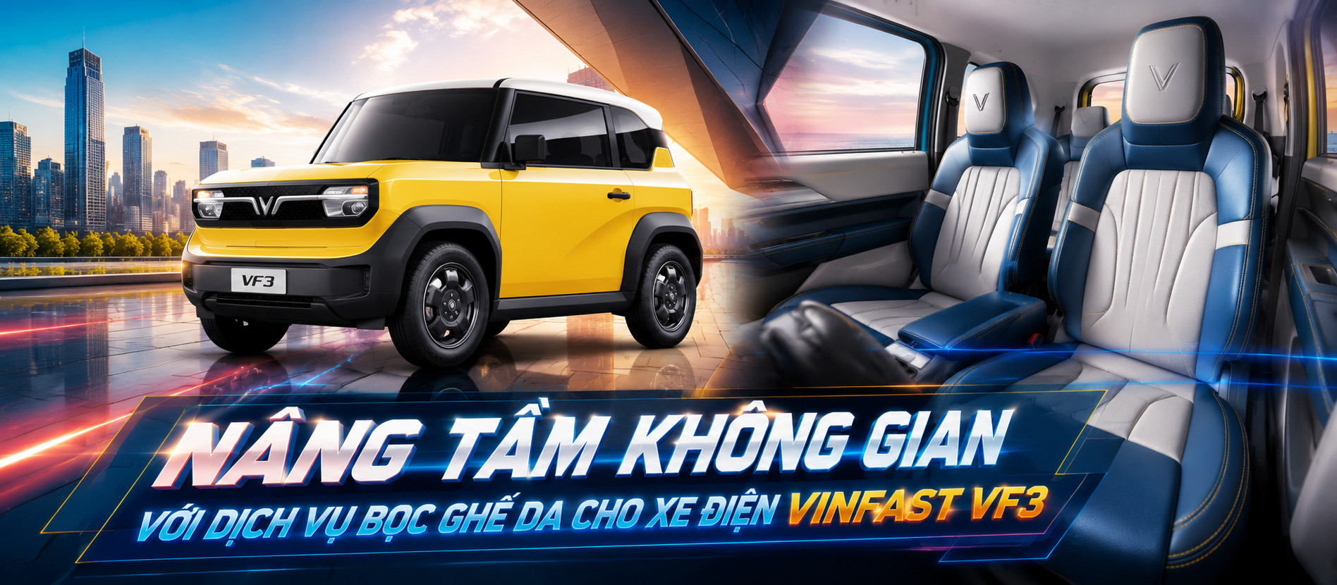 boc da ghe xe dien vinfast vf3