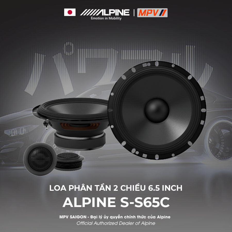 ALPINE S-S65C LOA PHÂN TẦN 2 CHIỀU 6.5 INCH