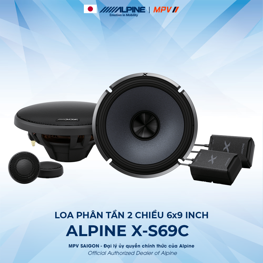 ALPINE X-S65C LOA PHÂN TẦN 2 CHIỀU 6.5 INCH