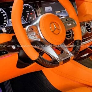 Benz S-class đổi màu nội thất cam Hermes - MPVSAIGON