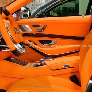Benz S-class đổi màu nội thất cam Hermes - MPVSAIGON