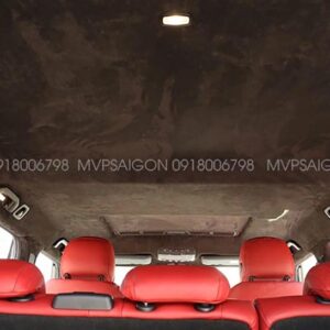 Bọc trần da lộn Alcantara - thi công LED trời sao Benz G-class G500