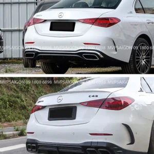 Cánh gió đuôi Benz C43 AMG nâng cấp cho C class C200 C260 C300 2022~2023