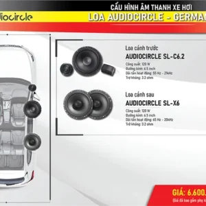 CẤU HÌNH ÂM THANH TIÊU CHUẨN 2-WAY AUDIOCIRCLE SL-C6.2