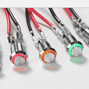 Công tắc 8mm kim loại chân hàn dây