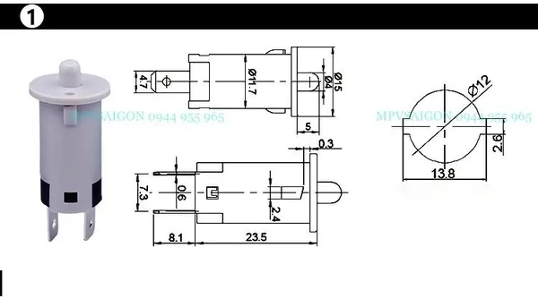 Công tắc tủ áo tròn không dây - Ảnh 8