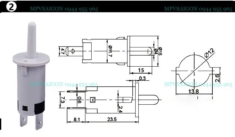 Công tắc tủ áo tròn không dây - Ảnh 7