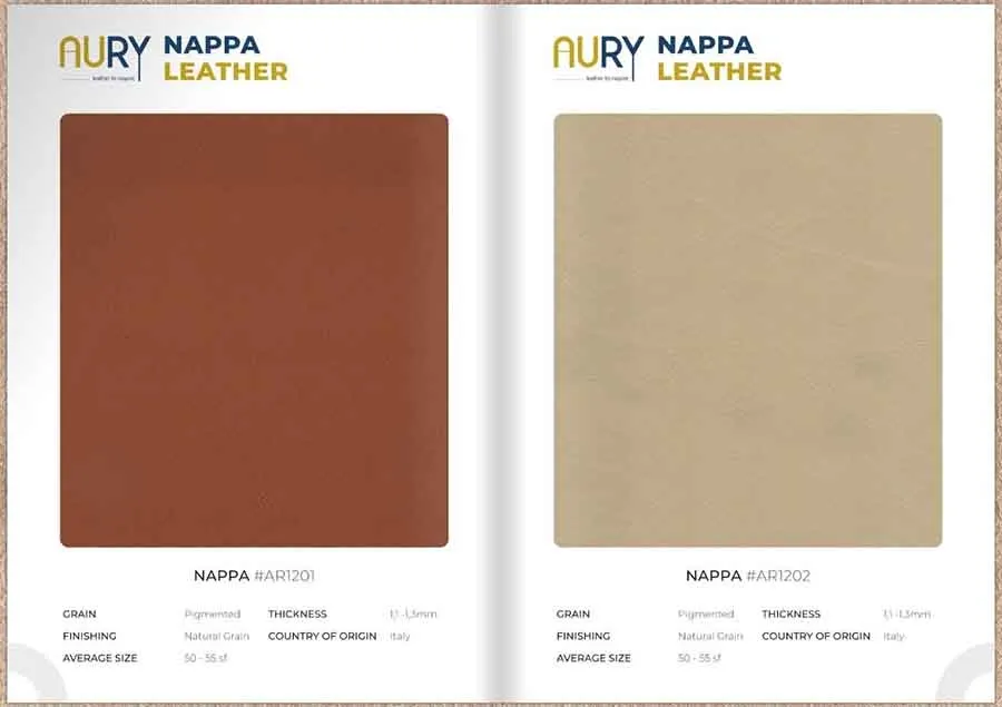 Da Nappa nhập khẩu Ý thượng hạng Aury - Bọc ghế ô tô đẳng cấp - Ảnh 2