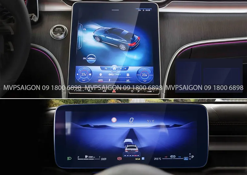 Dán PPF nội thất Benz C-class GLC C200 C300 MPV SAIGON hình 11