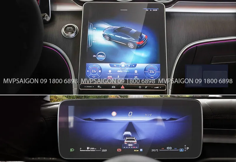 Dán PPF nội thất Benz C-class GLC C200 C300 MPV SAIGON hình 14