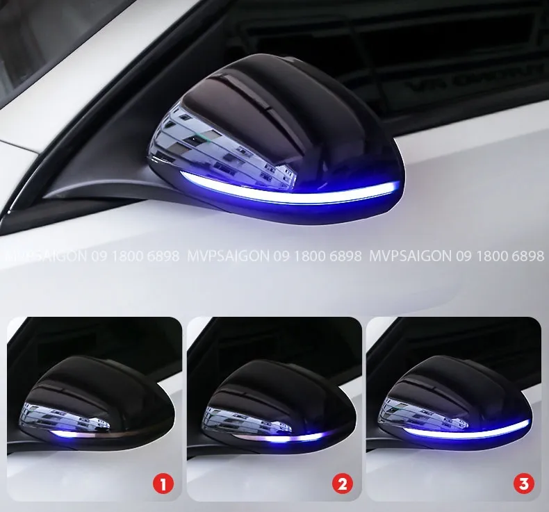 Đèn LED chạy dòng nước gương chiếu hậu Benz C class C200 C300 2022~2023 - Ảnh 3