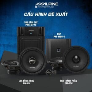 ALPINE DM-65 LOA ĐỒNG TRỤC 2 CHIỀU