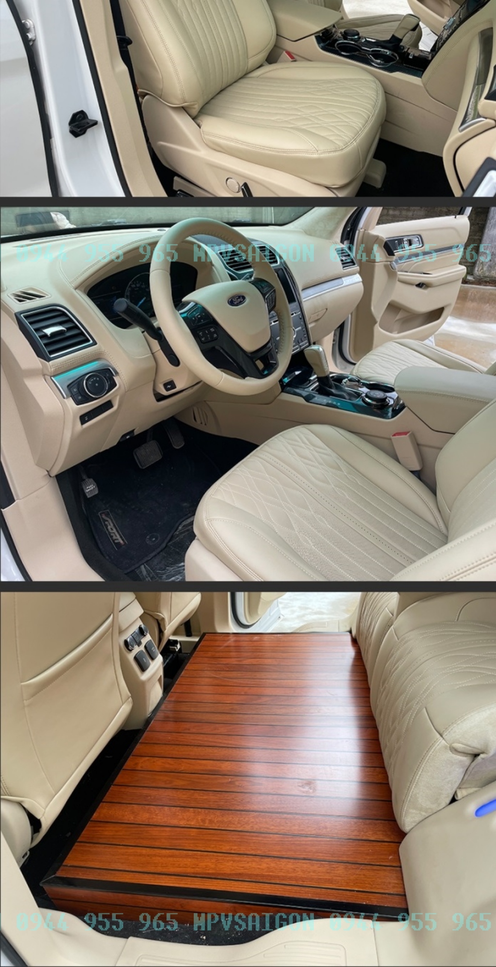 Ford Explorer bọc da nội thất và độ ghế Limousine