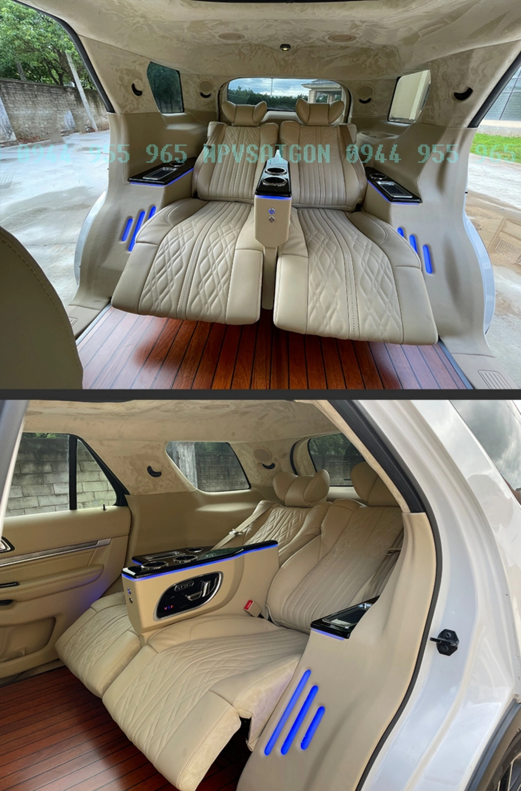 Thi công nội thất Limousine Ford Explorer tại MPVSAIGON