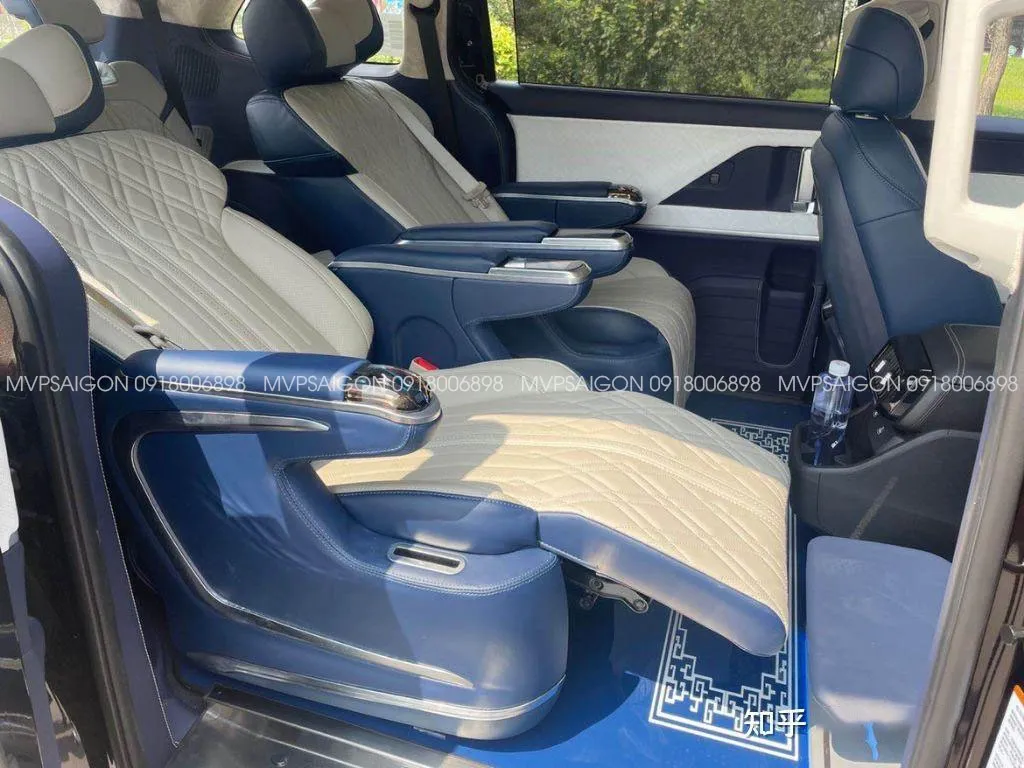 Thi công ghế Limousine thương gia Hyundai Palisade