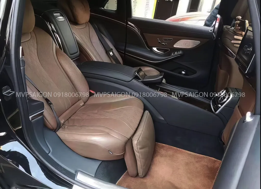 Độ nâng chân chỉnh điện dùng công tắc zin Benz S350 S450 W222 2015~2025 - Ảnh 2