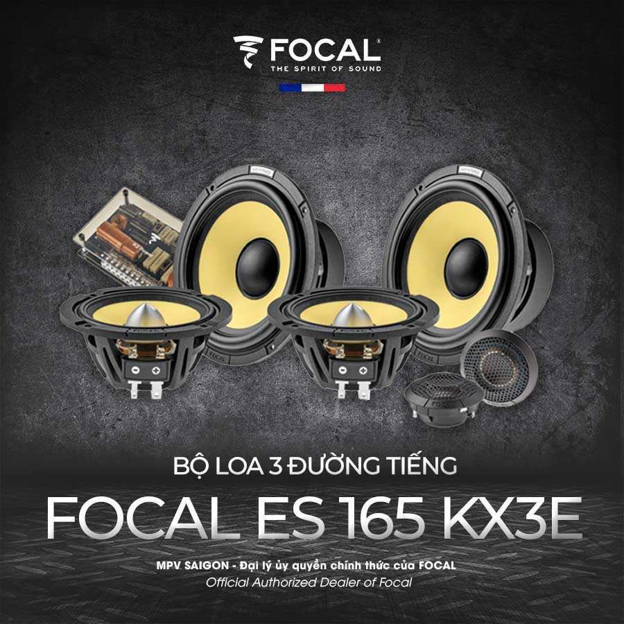Focal ES 165 KX3E - Hệ thống loa 3 đường tiếng