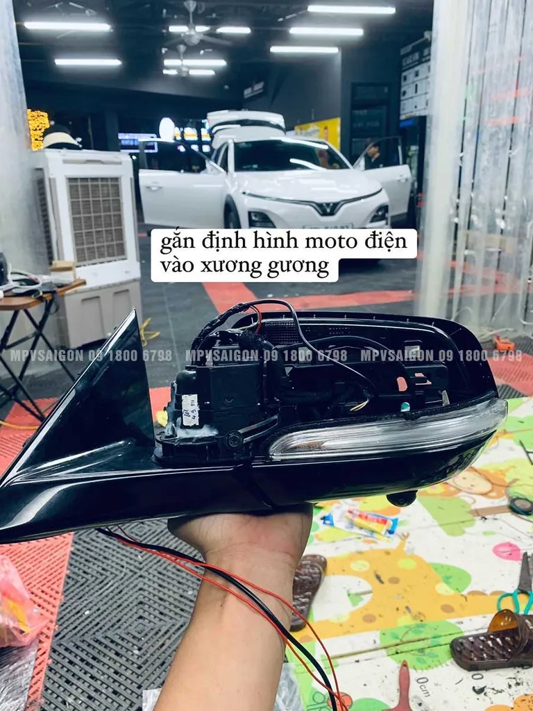 Nâng cấp gập gương điện tự động VF3 - Ảnh 4