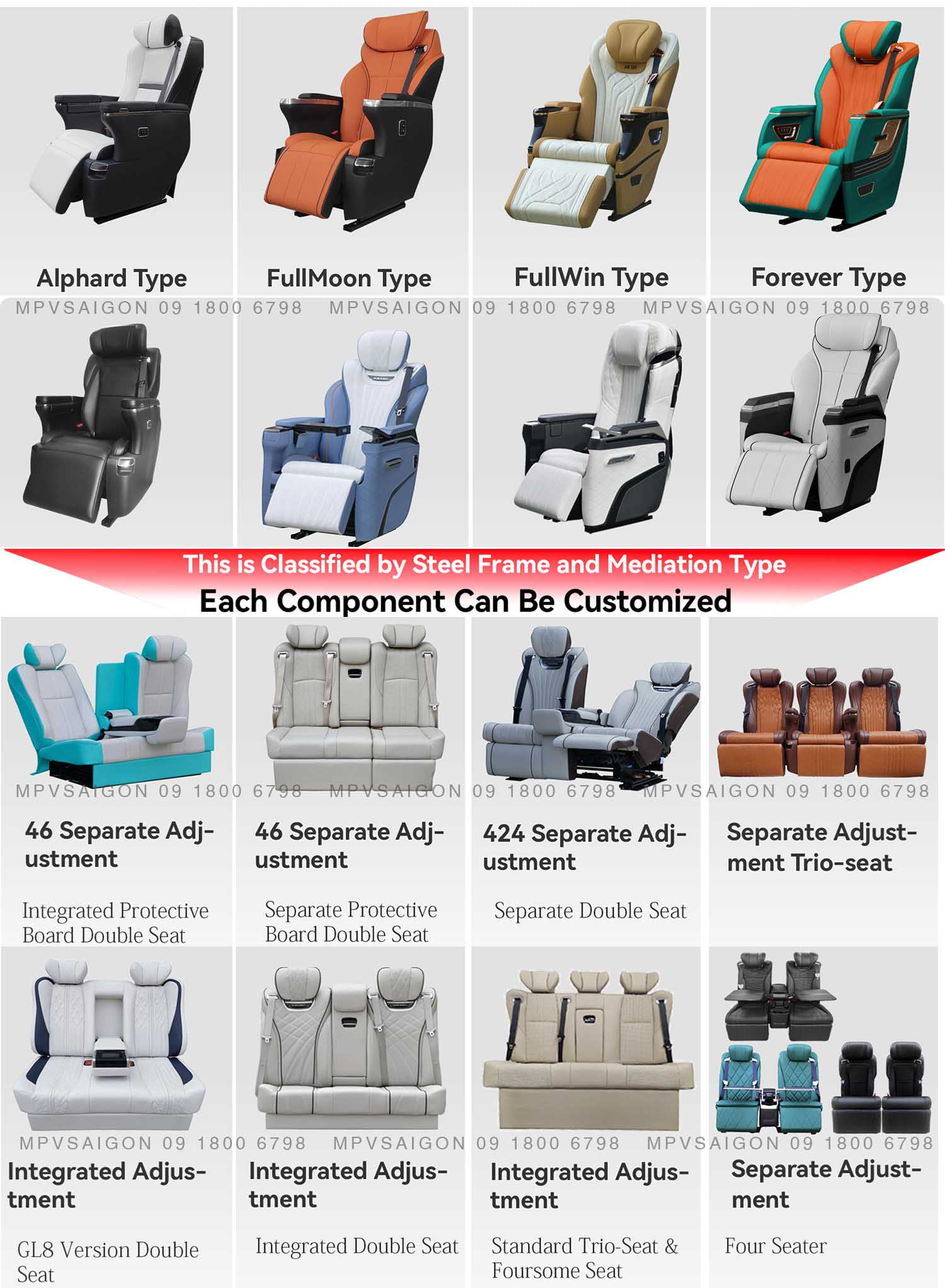 Ghế limousine Forever nhập khẩu