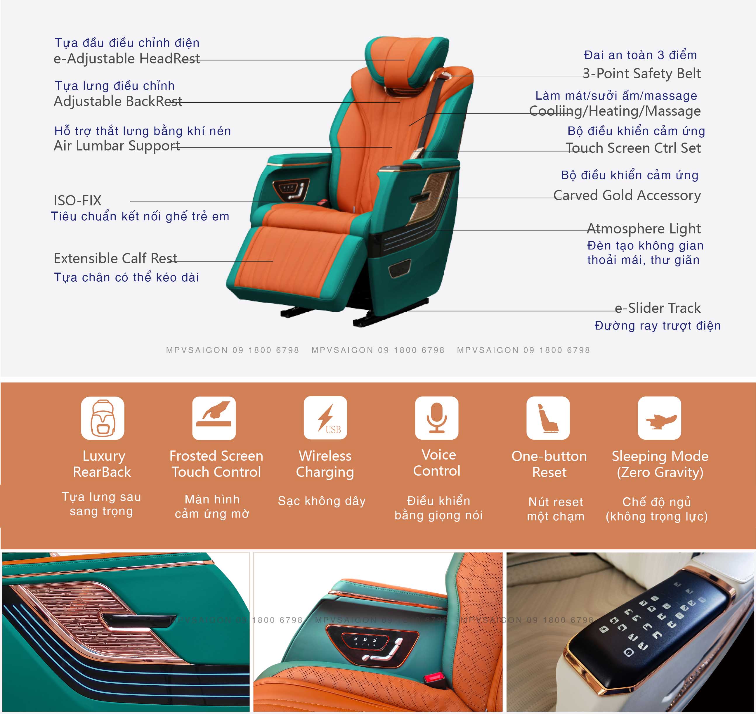 Ghế limousine Forever nhập khẩu