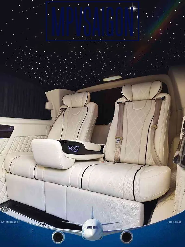 Nâng cấp ghế Limousine Mercedes V250 mẫu Alphard - Ảnh 4