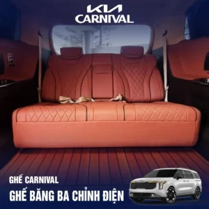 Ghế băng ba chỉnh điện ngả thành giường cho Kia Sedona/ Kia Carnival 2024 2025