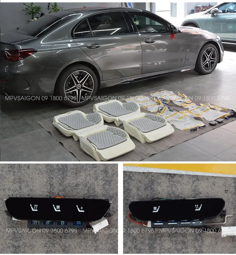 Quạt gió mát ghế - sưởi nhiệt ghế xe Mercedes Benz C-class E-class GLC GLB