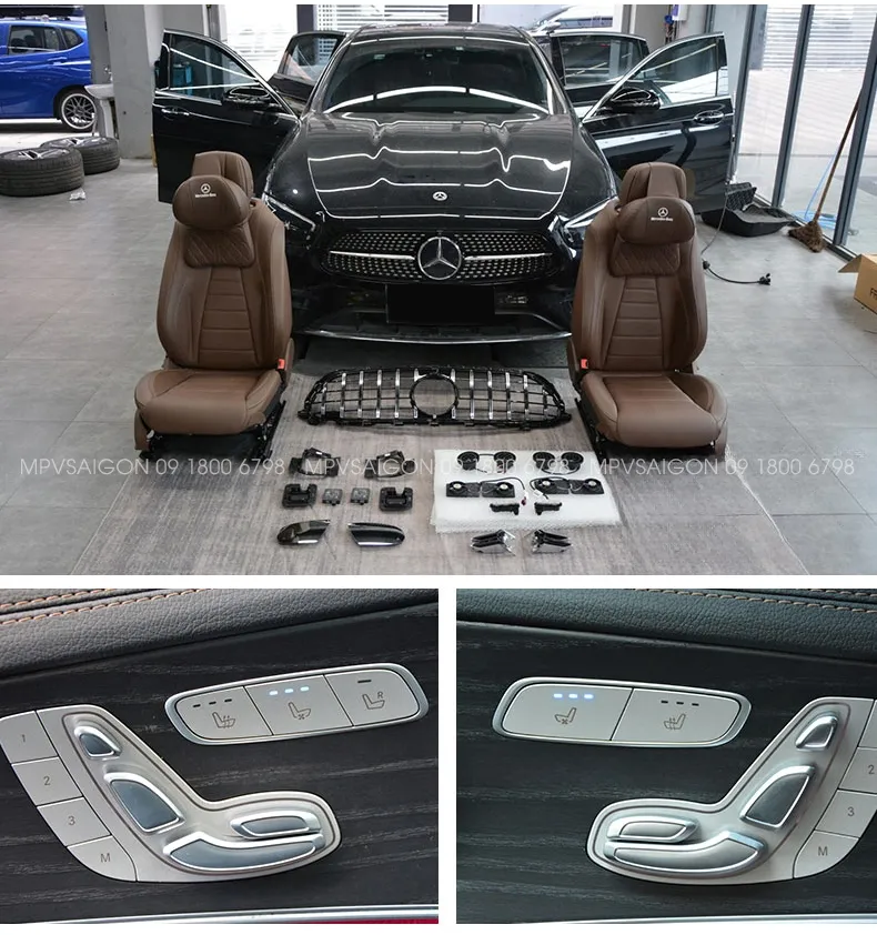Quạt gió mát ghế - sưởi nhiệt ghế xe Mercedes Benz C-class E-class GLC GLB