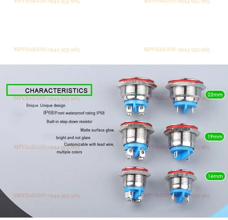LED tín hiệu 22mm - Ảnh 4