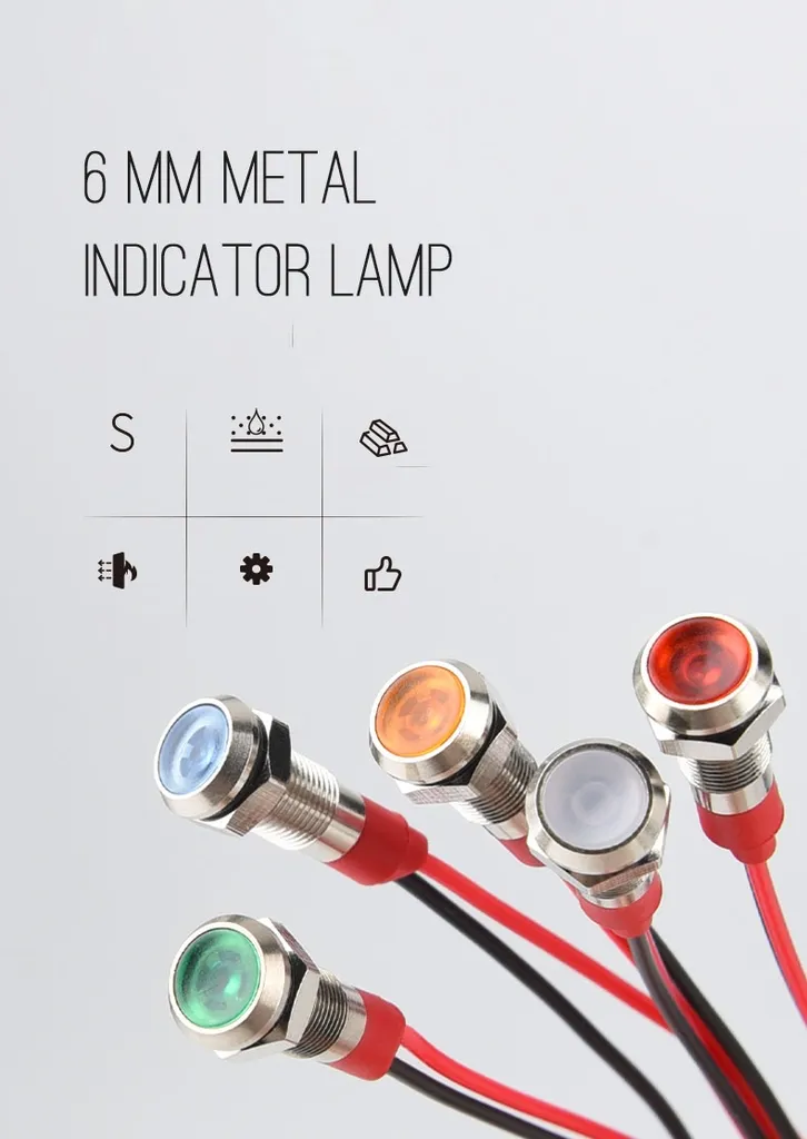 LED tín hiệu 6mm Có dây - Ảnh 6