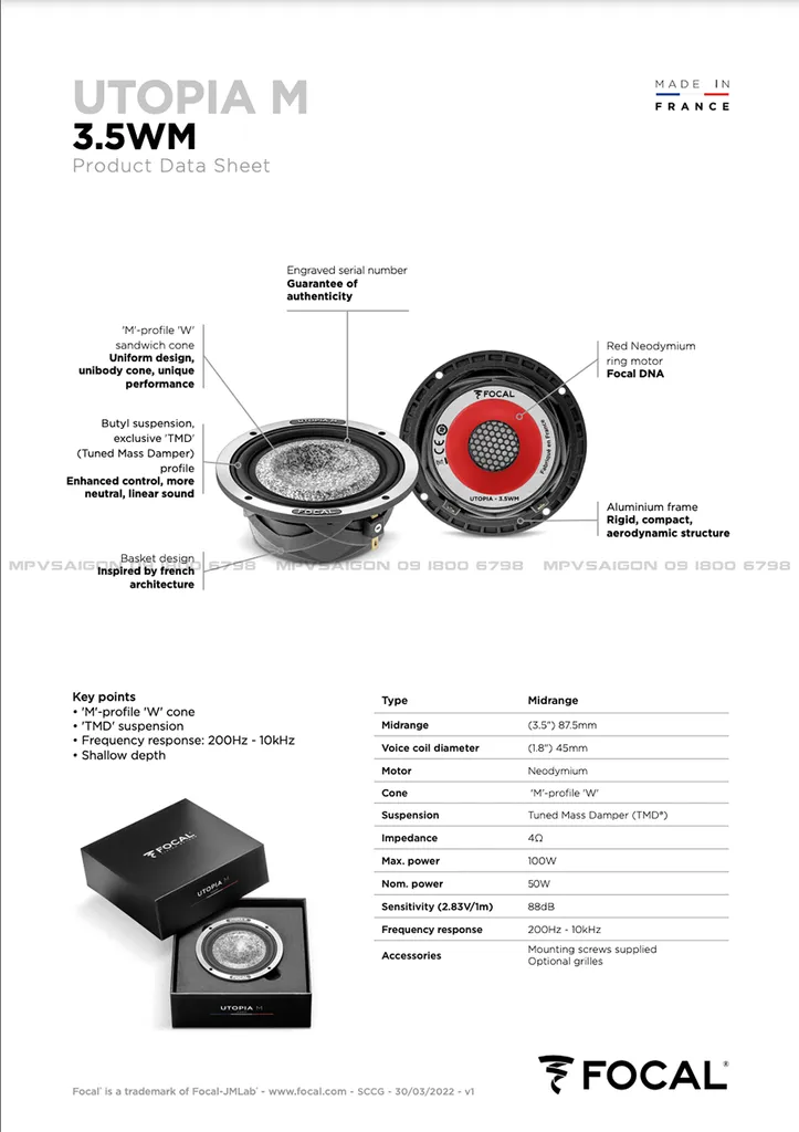 Focal Utopia M 3.5WM - Midrange cao cấp nhất - Ảnh 11