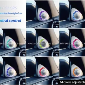 Loa Xoay 3D Burmester Led 64 Màu Cột A cho xe Mercedes-Benz C-Class, GLC-Class, E-Class, S-Class