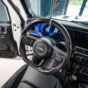 may da khâu da vô lăng jeep vô lăng carbon jeep