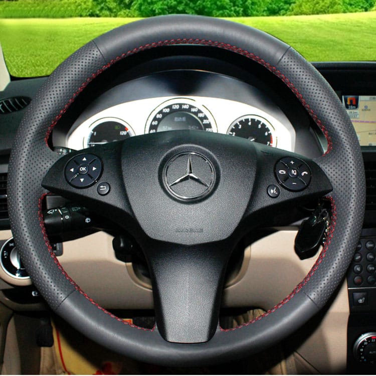 May da - Bọc da vô lăng xe Mercedes Benz