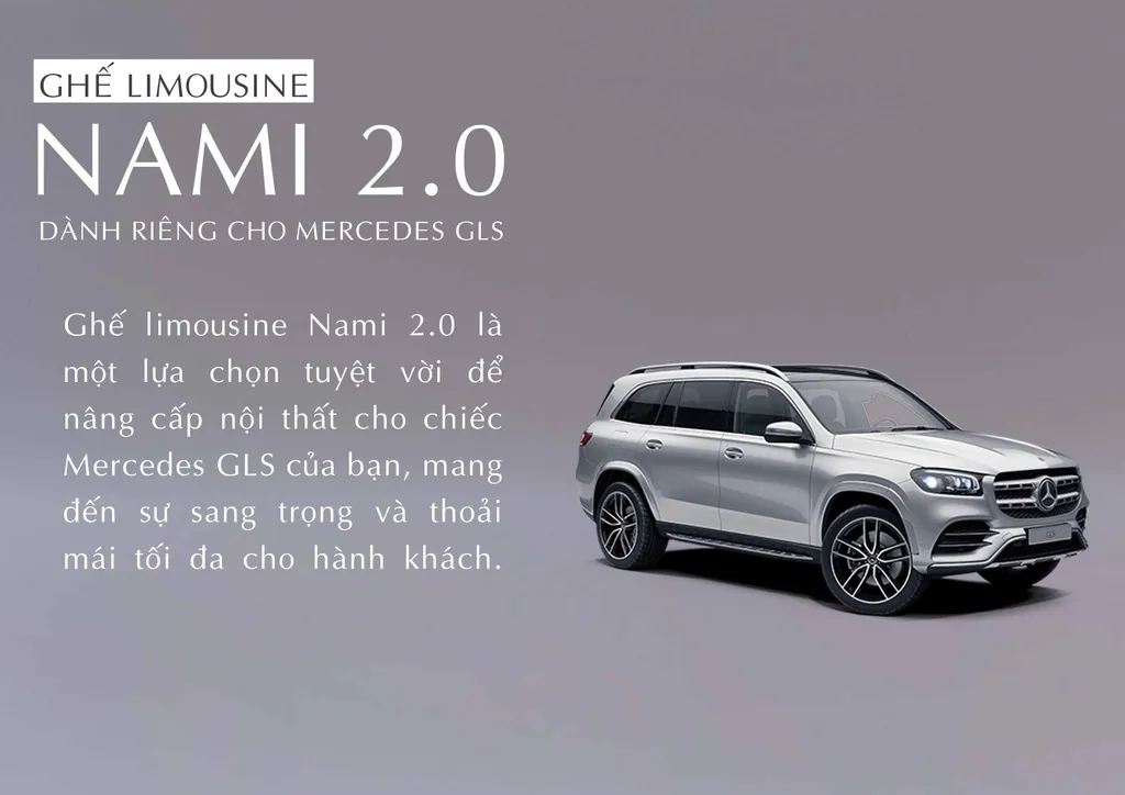 Ghế Limousine Nami 2.0 dành riêng cho Mercedes GLS giới thiệu