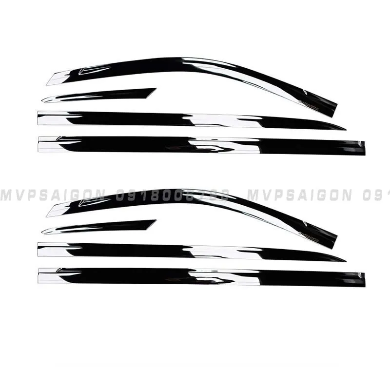 Nâng cấp bộ nẹp chân kính Benz V250 chrome và titan - Ảnh 12