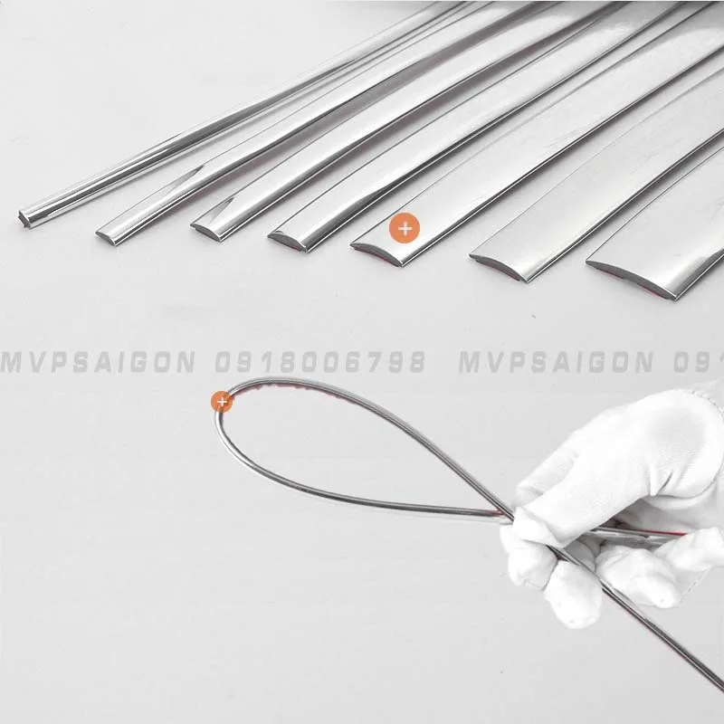 Nâng cấp bộ nẹp chân kính Benz V250 chrome và titan - Ảnh 10