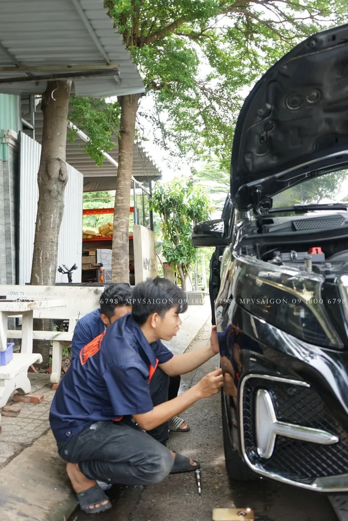 Nâng cấp body kit MERCEDES BENZ V250 bản 2024 - mẫu Starry - Ảnh 11