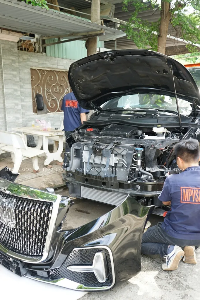 Nâng cấp body kit MERCEDES BENZ V250 bản 2024 - mẫu Starry - Ảnh 12