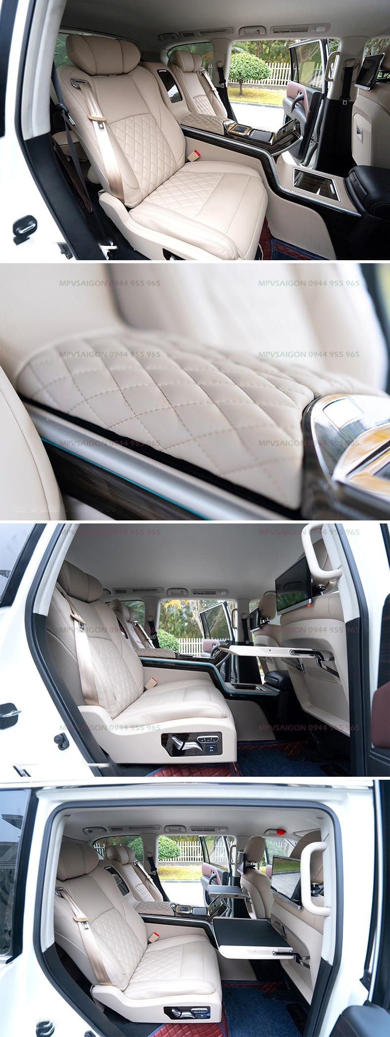Nâng cấp ghế Limousine Lexus LX570 - ghế thương gia MBS