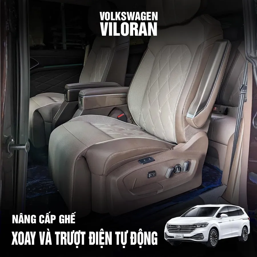 Nâng cấp xoay ghế và trượt điện tự động VILORAN