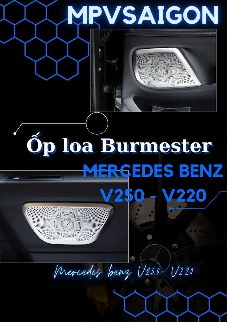 Ốp Loa Burmester Mercedes Benz V250 V220 bản 2026 - Ảnh 2